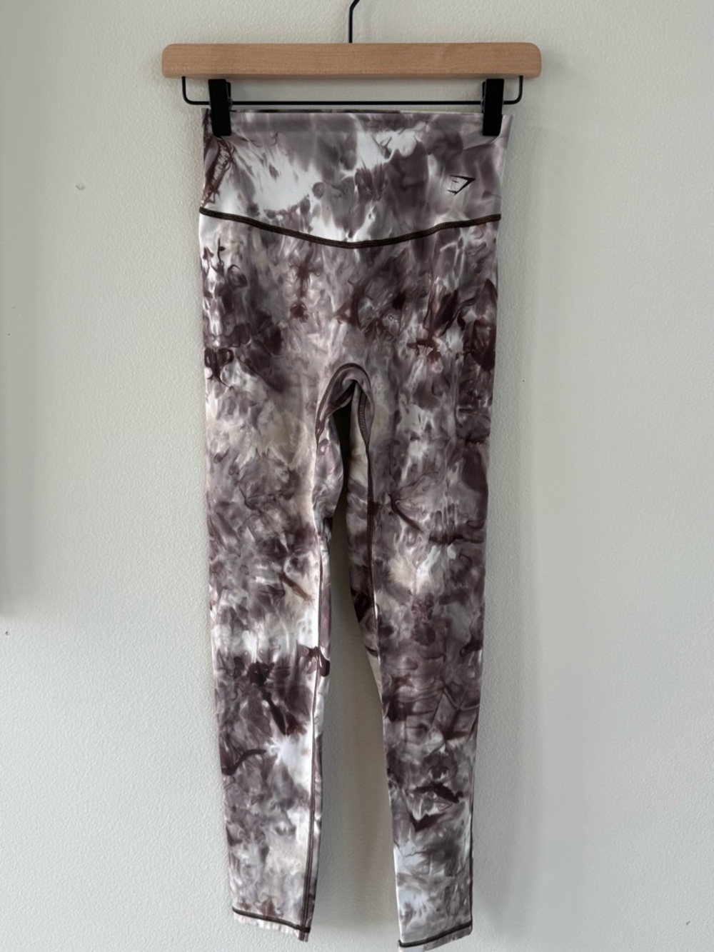 Gymshark Elevate Leggings Cement Brown Spray Dye